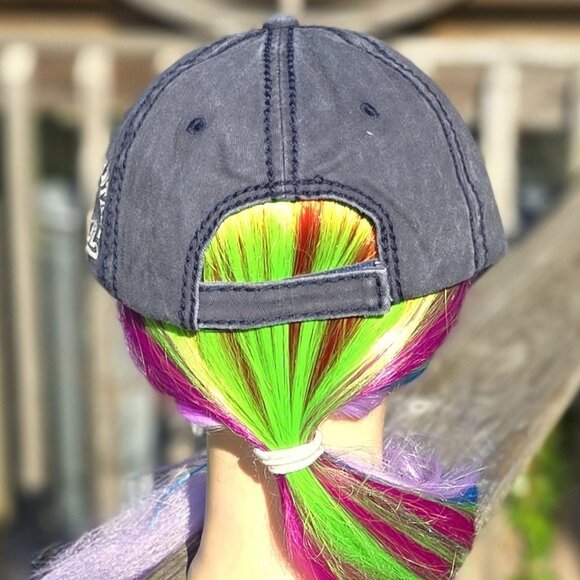 Ladies Navy Blue 1776 America BLING Hat NEW - Picture 4 of 4